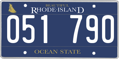 RI license plate 051790