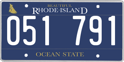 RI license plate 051791