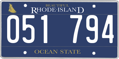 RI license plate 051794