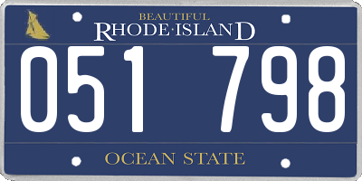 RI license plate 051798