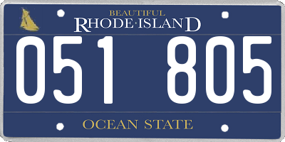 RI license plate 051805