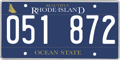 RI license plate 051872
