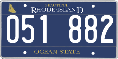 RI license plate 051882
