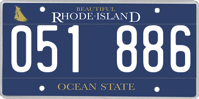 RI license plate 051886