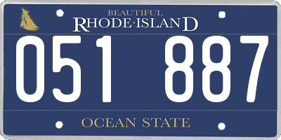 RI license plate 051887