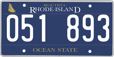 RI license plate 051893