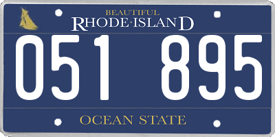 RI license plate 051895