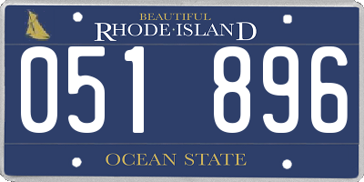 RI license plate 051896