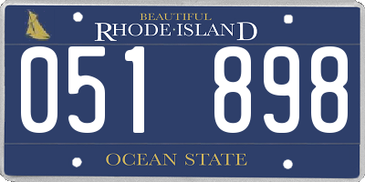 RI license plate 051898