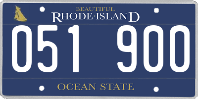RI license plate 051900