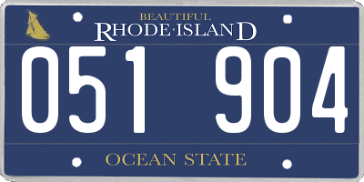 RI license plate 051904