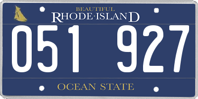 RI license plate 051927