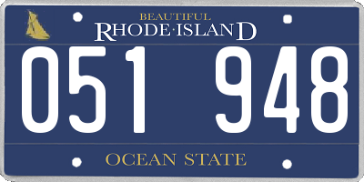 RI license plate 051948