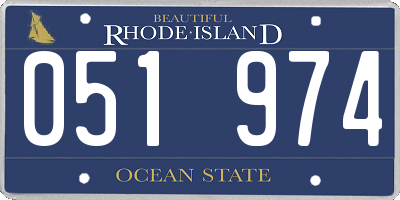 RI license plate 051974
