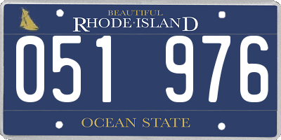RI license plate 051976