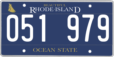 RI license plate 051979