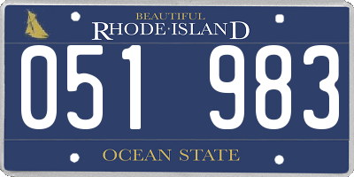 RI license plate 051983