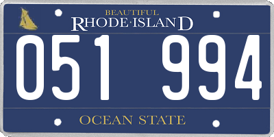 RI license plate 051994