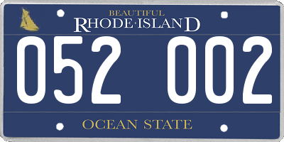 RI license plate 052002