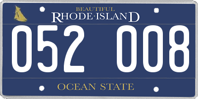 RI license plate 052008