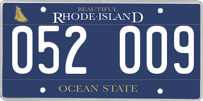 RI license plate 052009