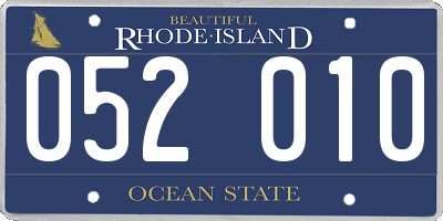 RI license plate 052010