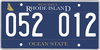 RI license plate 052012