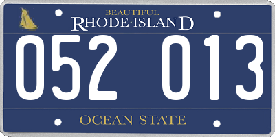 RI license plate 052013