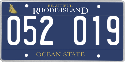 RI license plate 052019