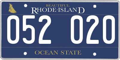 RI license plate 052020
