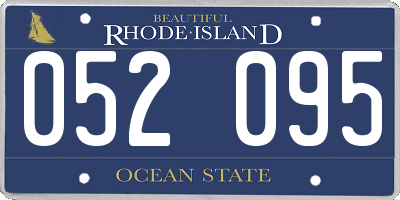 RI license plate 052095