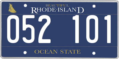 RI license plate 052101