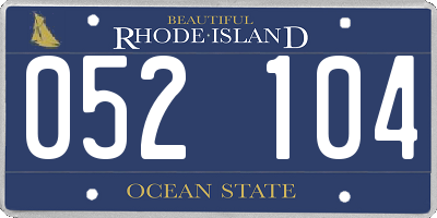 RI license plate 052104