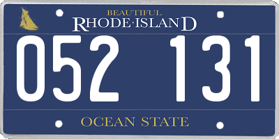 RI license plate 052131