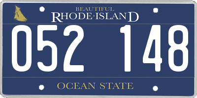RI license plate 052148