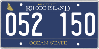 RI license plate 052150
