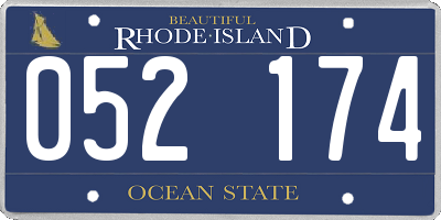 RI license plate 052174