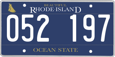 RI license plate 052197