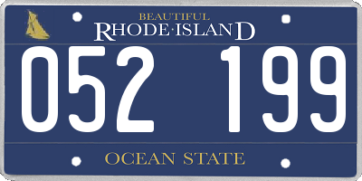 RI license plate 052199