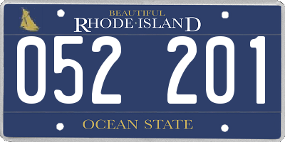 RI license plate 052201