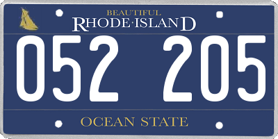 RI license plate 052205