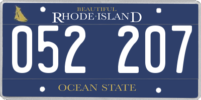 RI license plate 052207