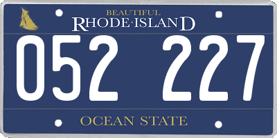 RI license plate 052227