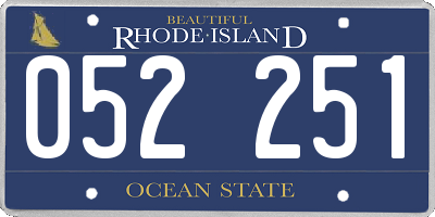 RI license plate 052251