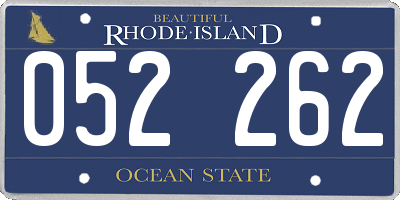 RI license plate 052262