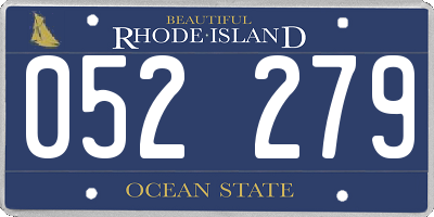 RI license plate 052279