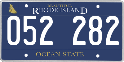 RI license plate 052282