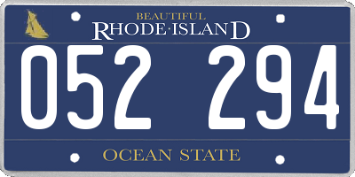 RI license plate 052294