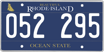 RI license plate 052295