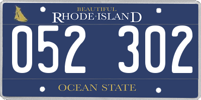 RI license plate 052302